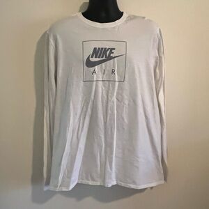 Nike Air Men's White Long Sleeve Shirt